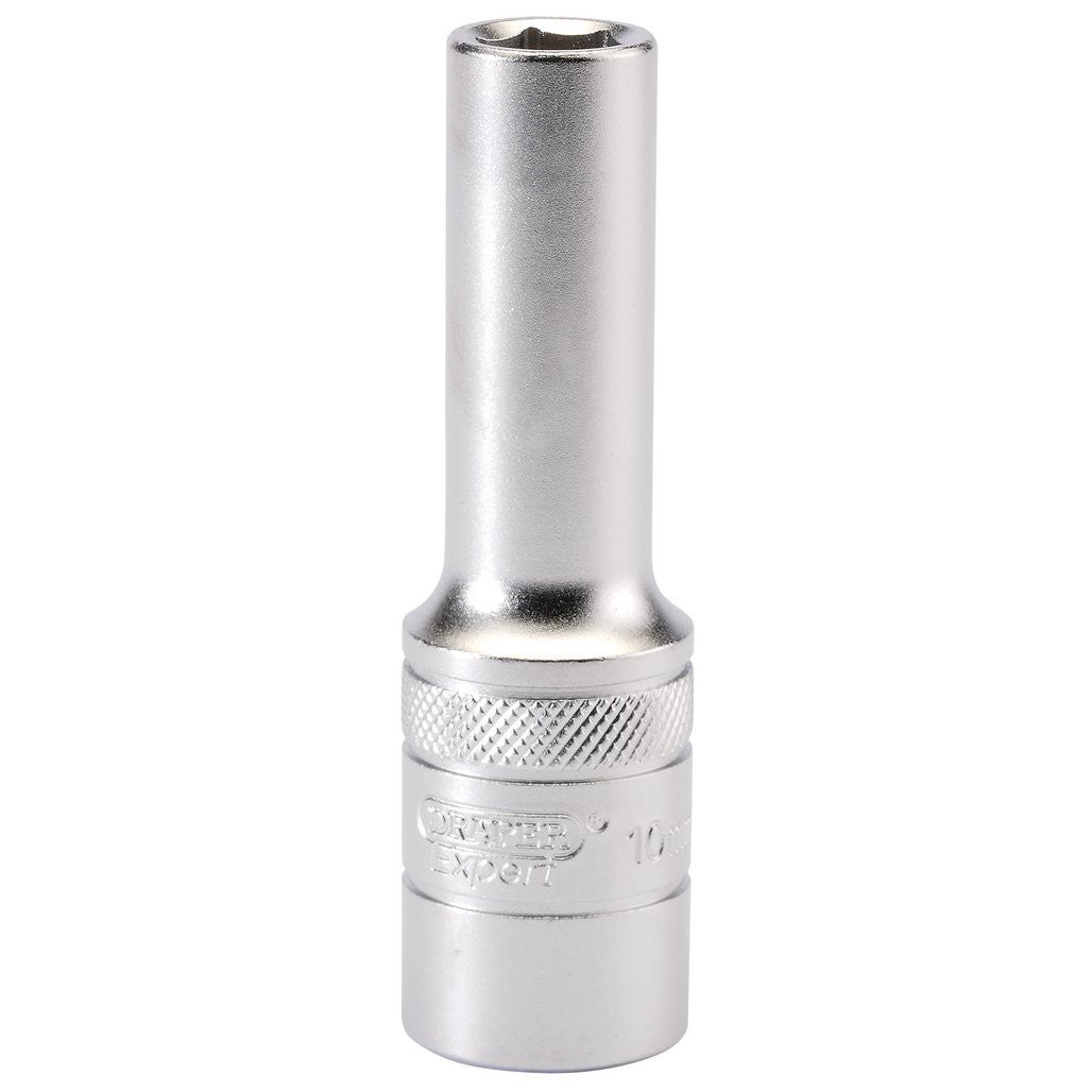 Draper Expert 6 Point Metric Deep Socket, 1/2" Sq. Dr., 10mm  16642