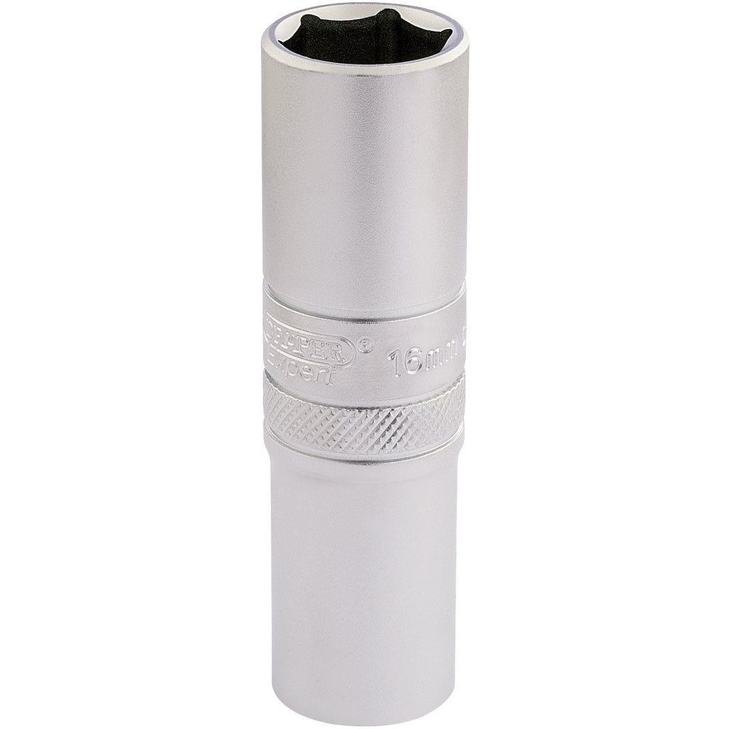 Draper Expert 6 Point Metric Deep Socket, 1/2" Sq. Dr., 16mm  16648