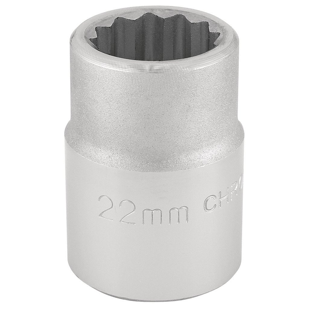 Draper Expert 12 Point Socket, 3/4" Sq. Dr., 22mm  16691