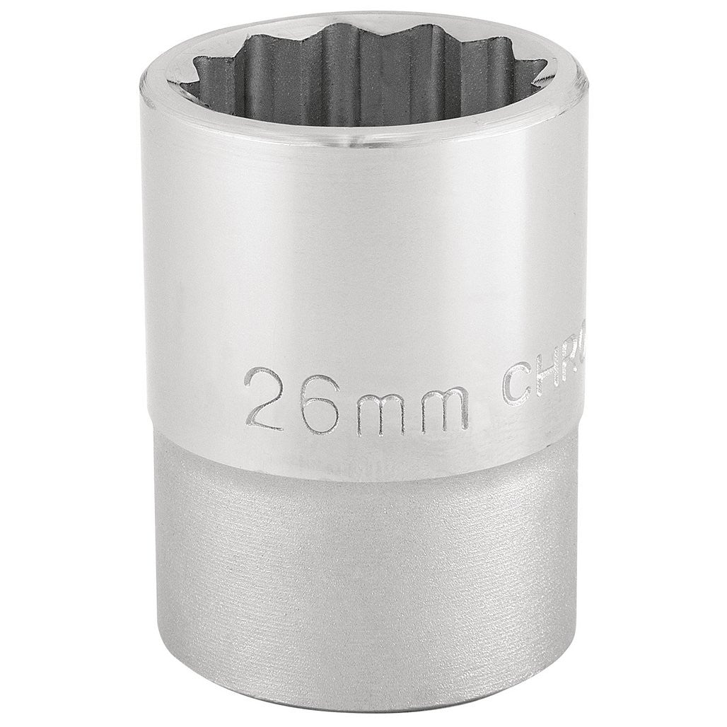 Draper Expert 12 Point Socket, 3/4" Sq. Dr., 26mm  16694