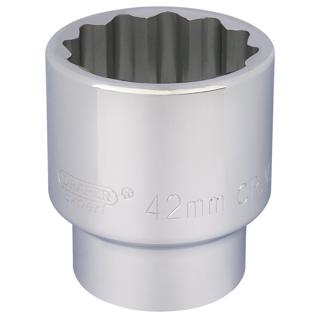 Draper Expert 12 Point Socket, 3/4" Sq. Dr., 42mm  16705