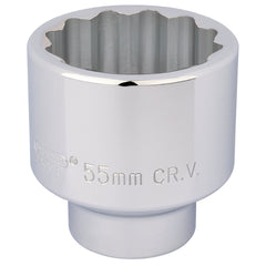 Draper Expert 12 Point Socket, 3/4" Sq. Dr., 55mm  16708