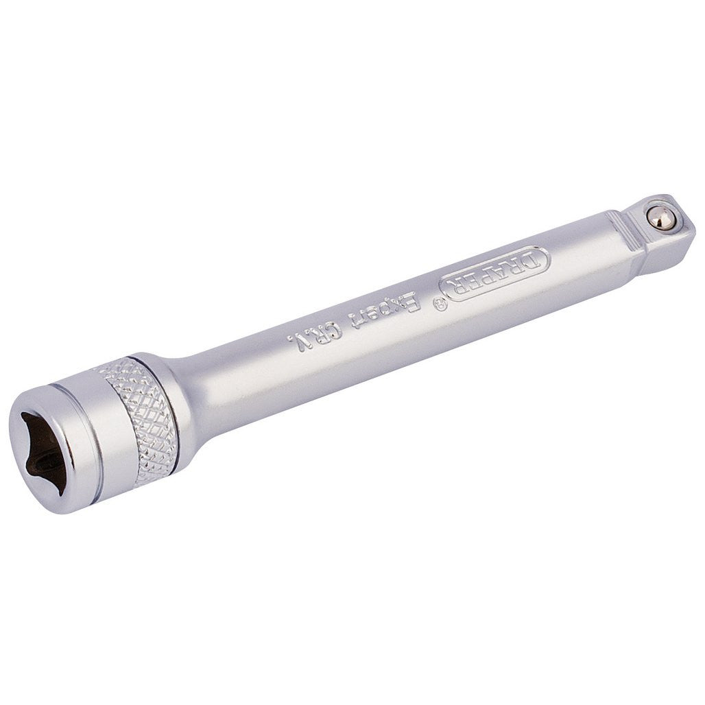 Draper Expert Wobble Extension Bar, 1/4" Sq. Dr., 75mm, Micro Satin Chrome  16721