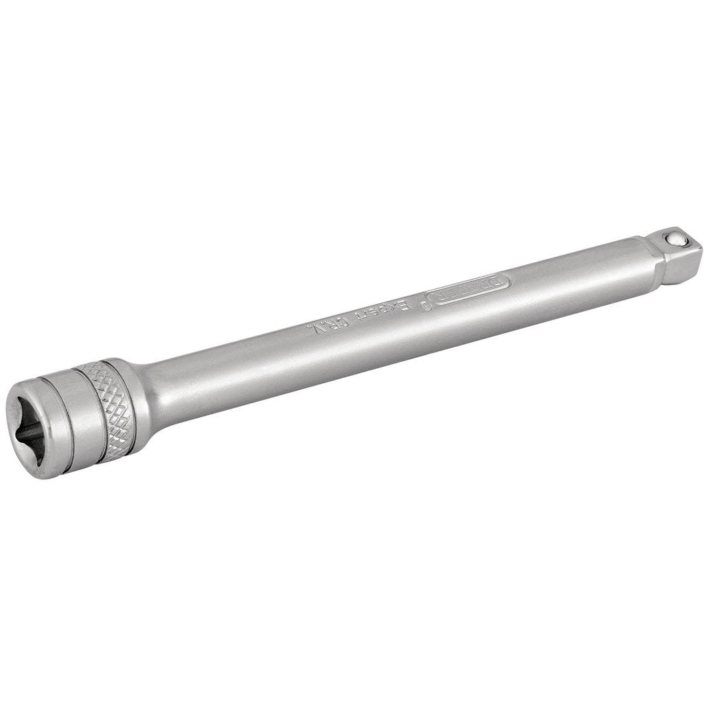 Draper Expert Wobble Extension Bar, 1/4" Sq. Dr., 100mm, Micro Satin Chrome  16722