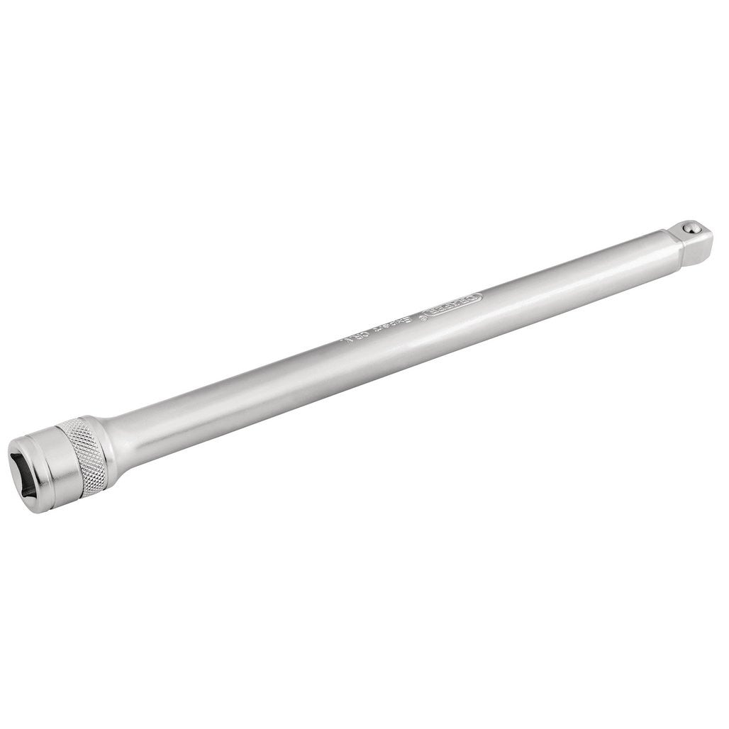 Draper Expert Satin Chrome Wobble Extension Bar, 1/2" Sq. Dr., 250mm  16763