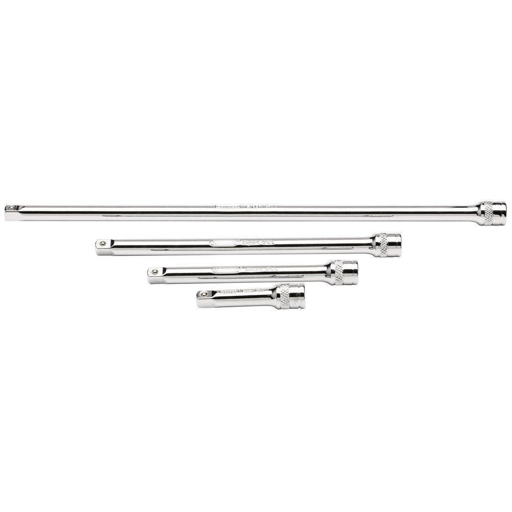 Draper Expert Extension Bar Set, 1/4" Sq. Dr., Polished Chrome (4 Piece)  16765