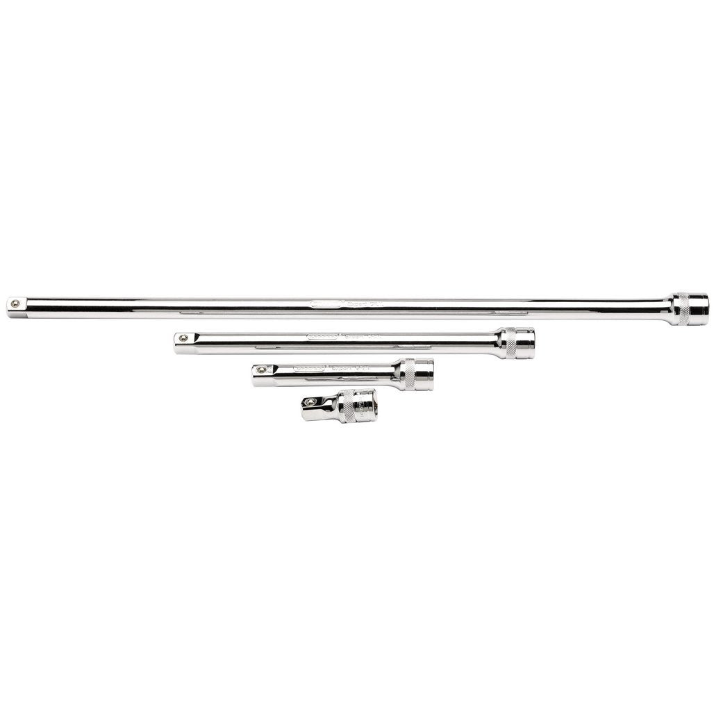 Draper Expert Extension Bar Set, 1/2" Sq. Dr., Polished Chrome (4 Piece)  16769