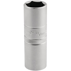 Draper Expert 10mm Thread 6 Point Satin Chrome Spark Plug Socket, 1/2" Sq. Dr., 16mm 16781