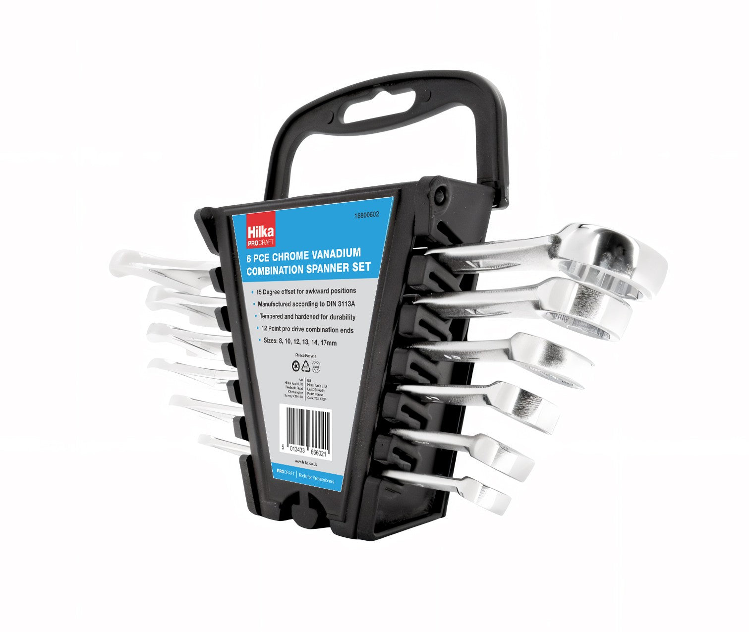 Hilka 6 pce Combination Spanner Metric 16800602