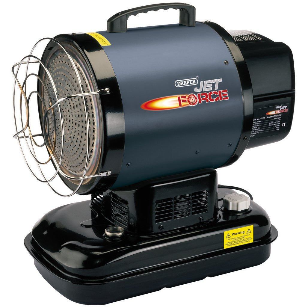 Draper Jet Force Infrared Diesel and Kerosene Space Heater, 60,000 BTU/17kW  17111