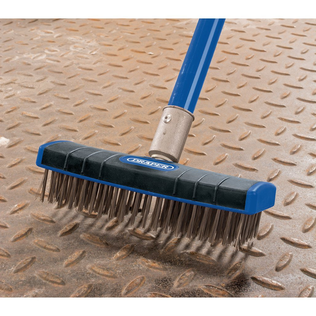Draper Stainless Steel Bristle Scrub Brush, 180mm 17189