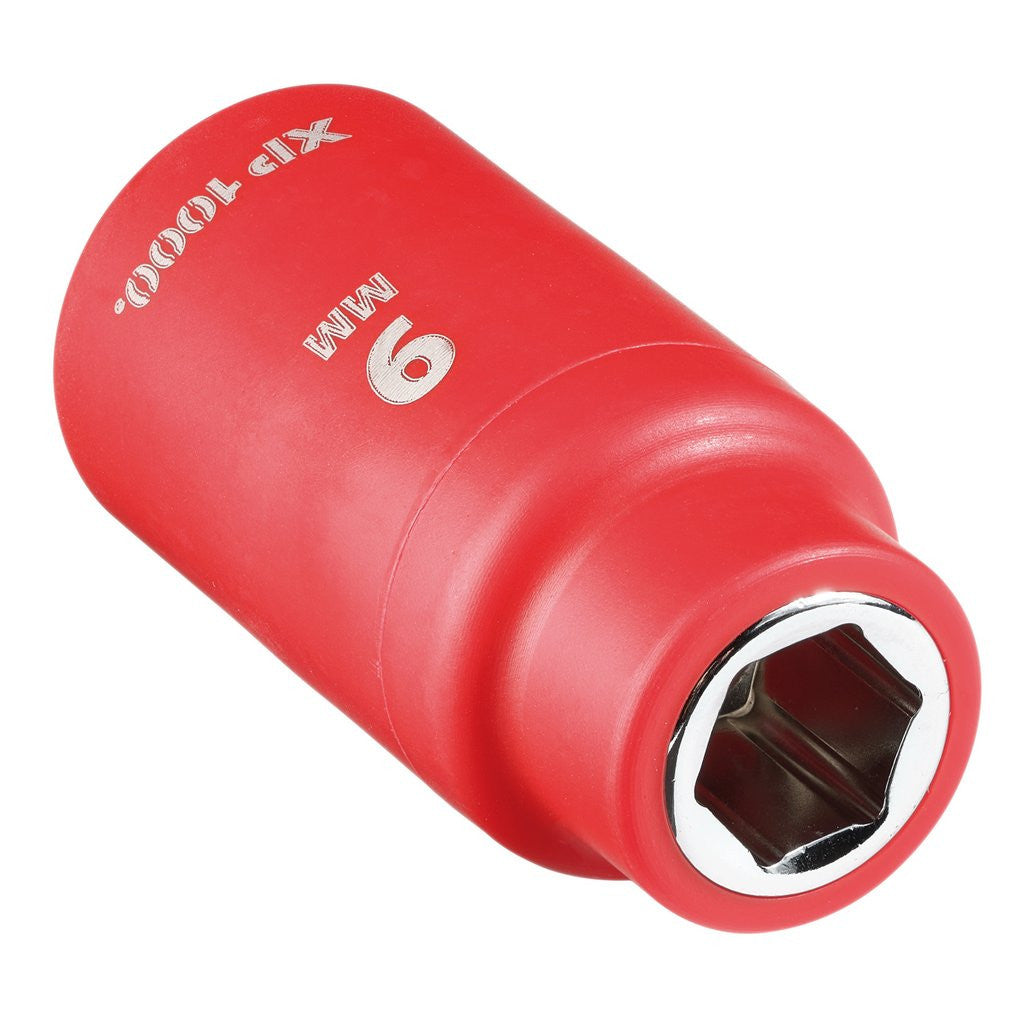 Draper XP1000® VDE Socket, 3/8" Sq. Dr., 9mm  17605