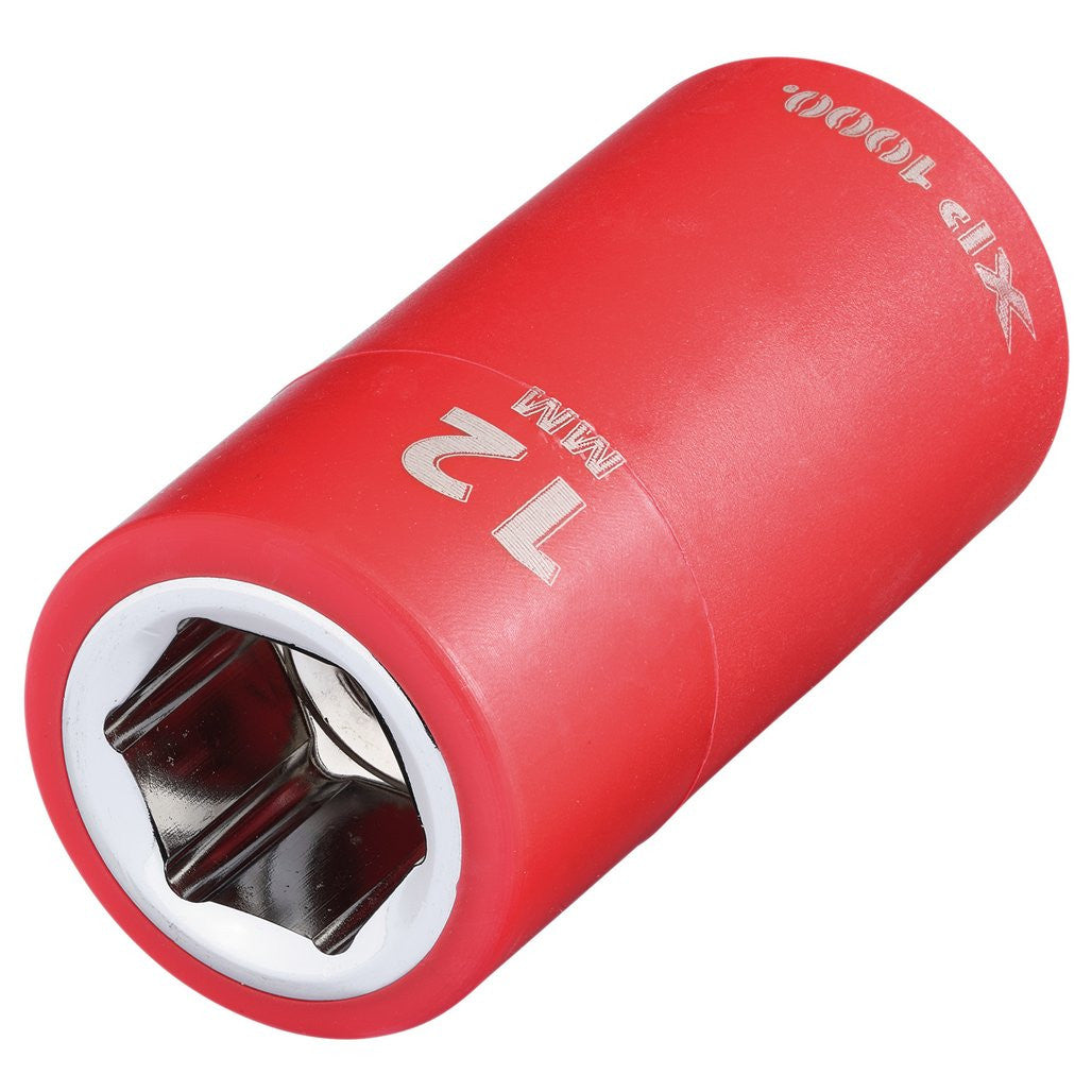 Draper XP1000® VDE Socket, 3/8" Sq. Dr., 12mm  17638