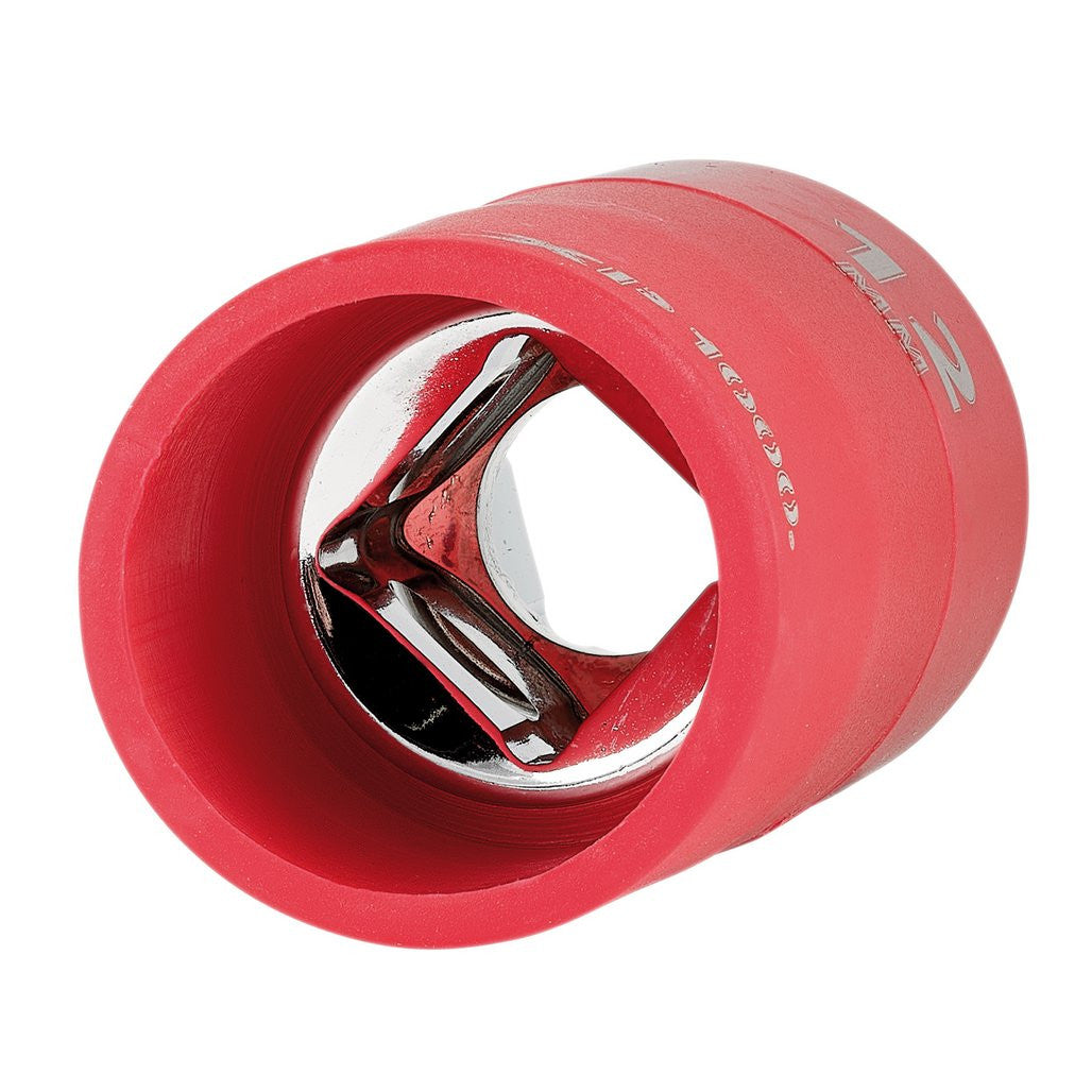 Draper XP1000® VDE Socket, 3/8" Sq. Dr., 12mm  17638
