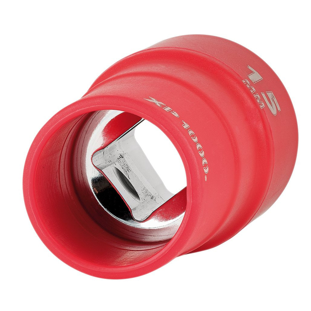 Draper XP1000® VDE Socket, 3/8" Sq. Dr., 15mm  17643