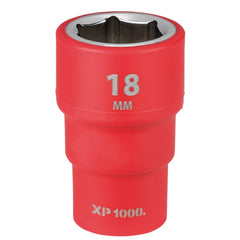 Draper XP1000® VDE Socket, 3/8" Sq. Dr., 18mm  17654