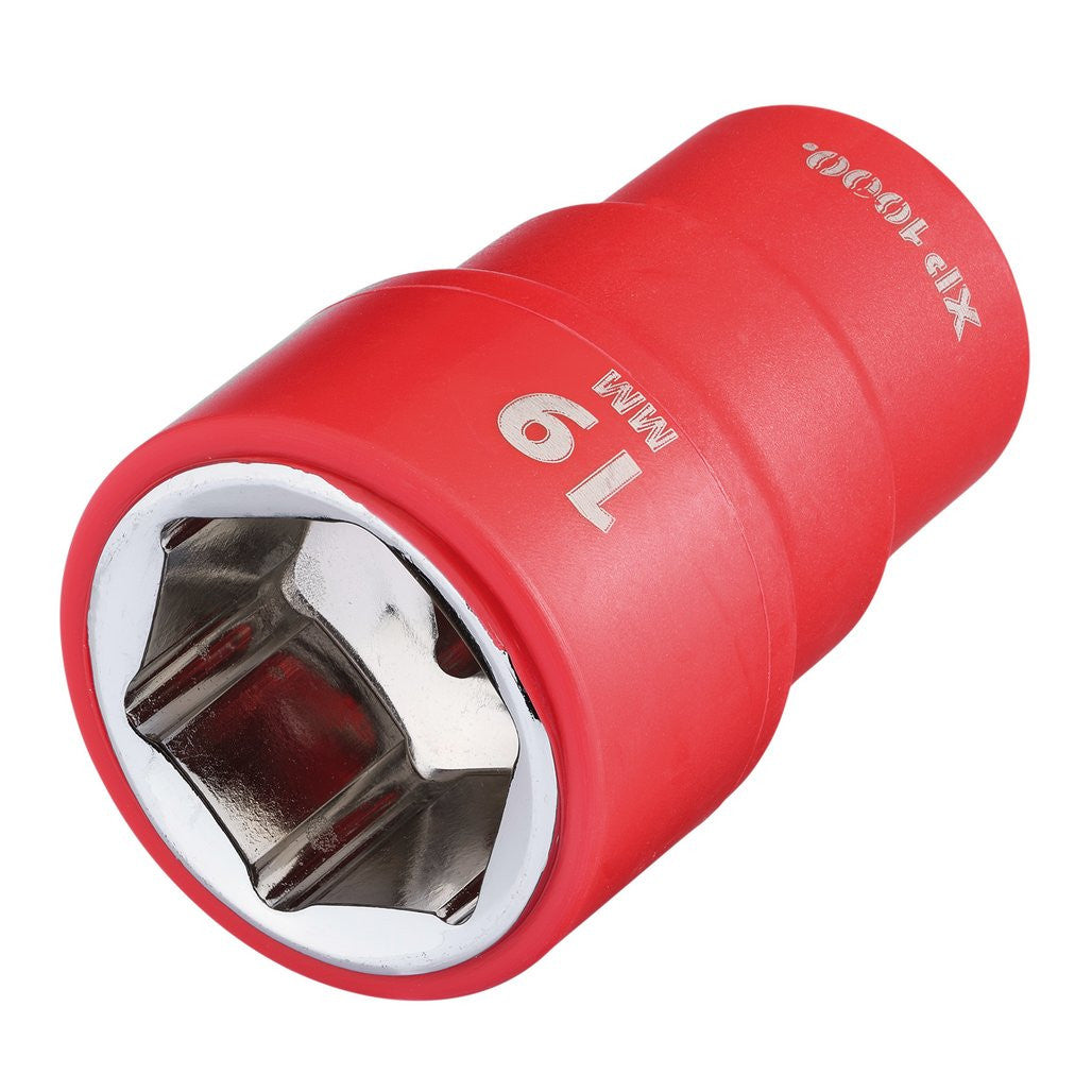 Draper XP1000® VDE Socket, 3/8" Sq. Dr., 19mm  17655