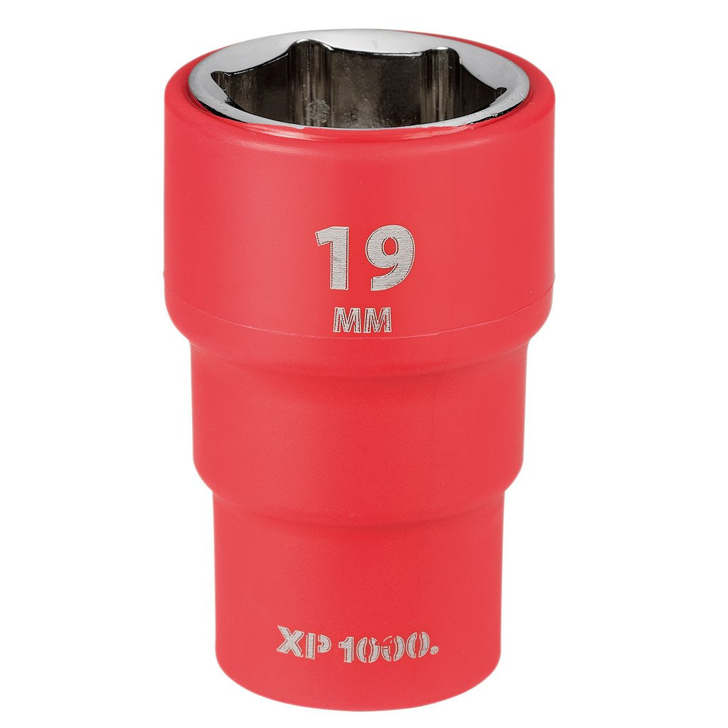 Draper XP1000® VDE Socket, 3/8" Sq. Dr., 19mm  17655
