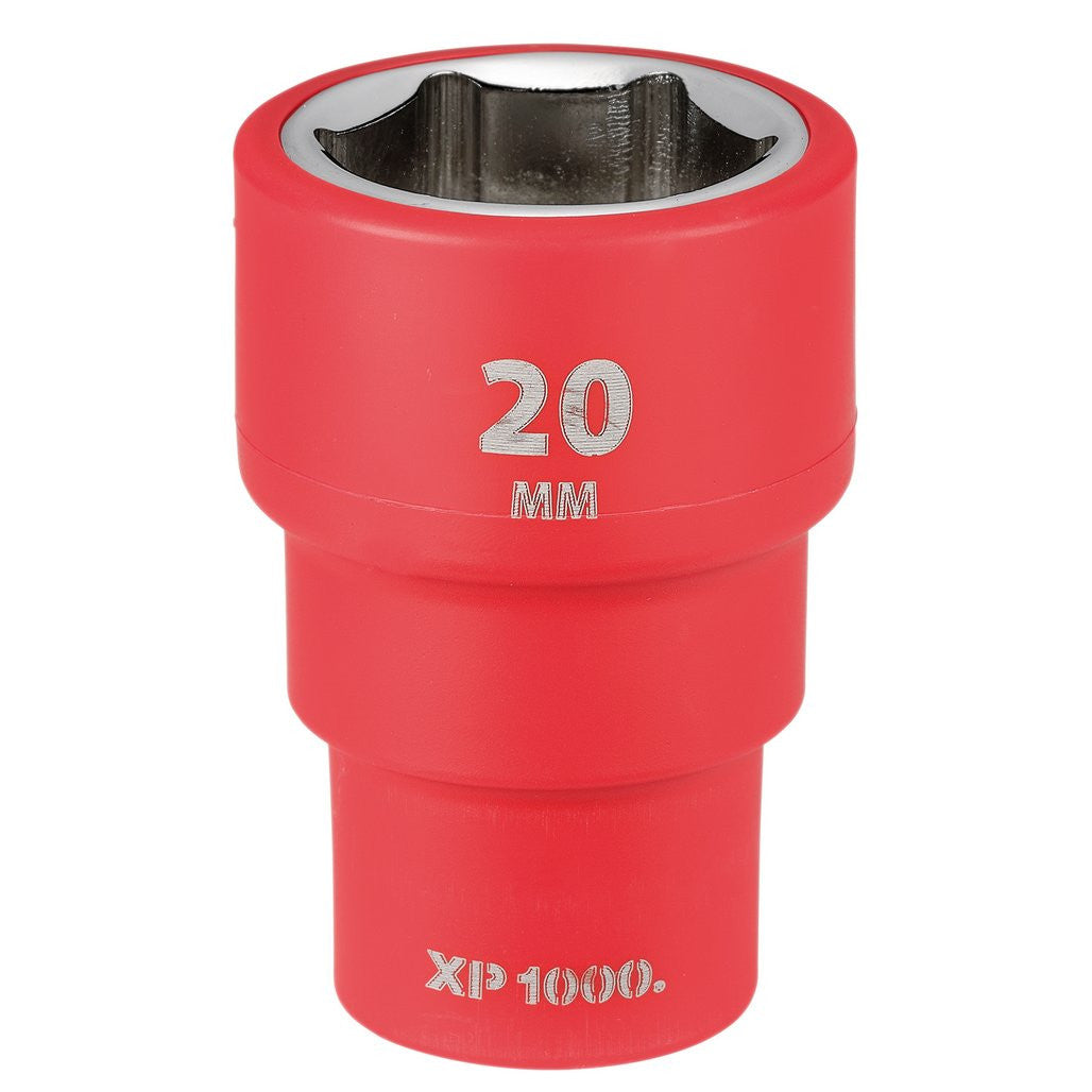 Draper XP1000® VDE Socket, 3/8" Sq. Dr., 20mm  17662