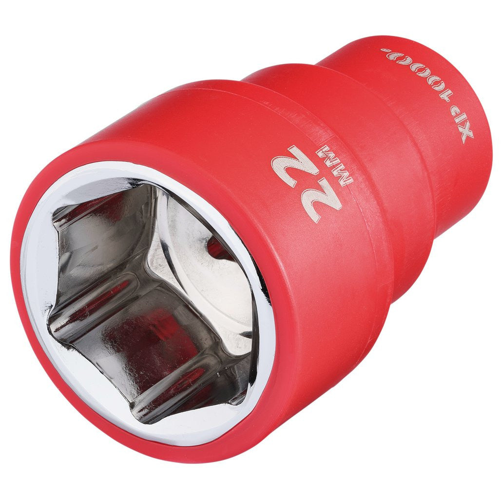Draper XP1000® VDE Socket, 3/8" Sq. Dr., 22mm  17663