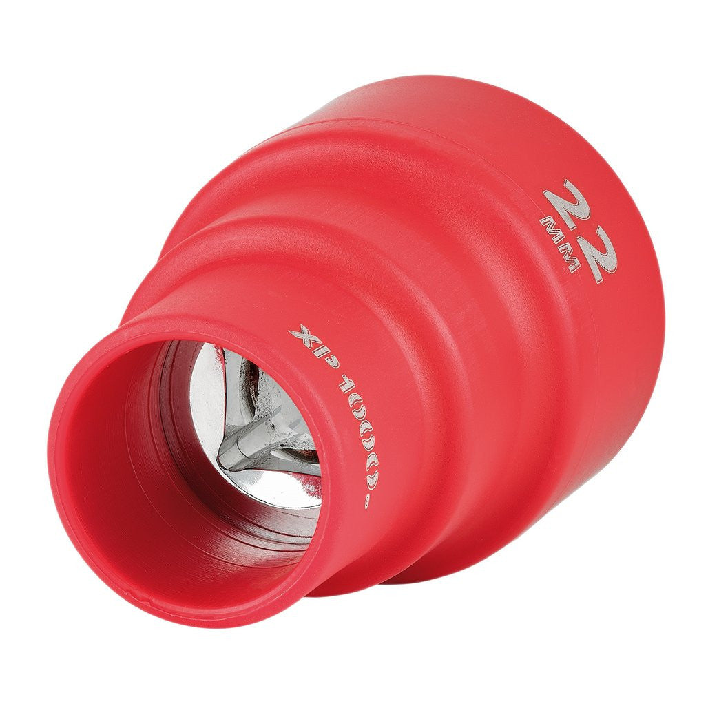 Draper XP1000® VDE Socket, 3/8" Sq. Dr., 22mm  17663
