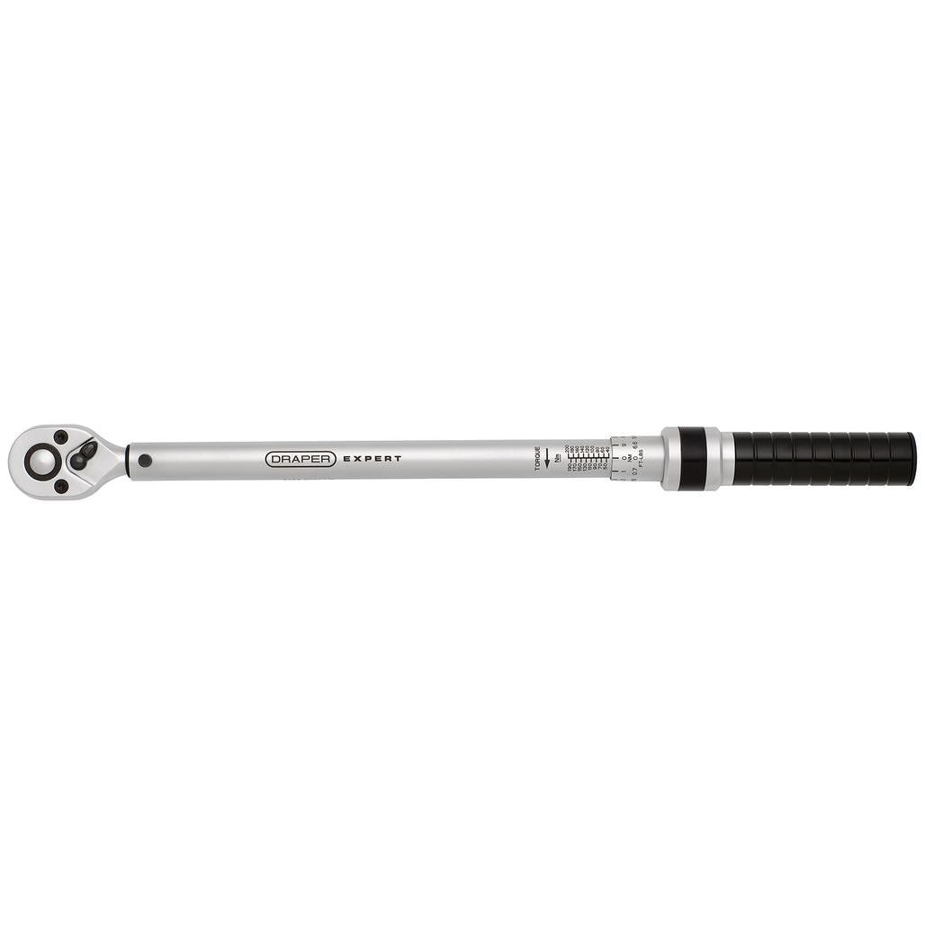 Draper Expert Ratchet Torque Wrench, 1/2" Sq. Dr., 40-200Nm 17738