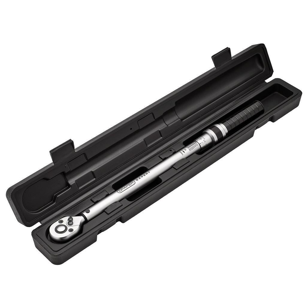 Draper Expert Ratchet Torque Wrench, 1/2" Sq. Dr., 40-200Nm 17738