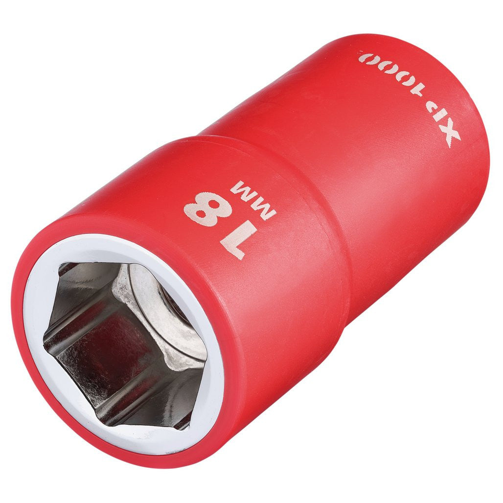 Draper XP1000® VDE Socket, 1/2" Sq. Dr., 18mm  17859
