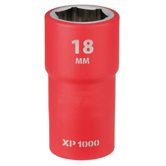 Draper XP1000® VDE Socket, 1/2" Sq. Dr., 18mm  17859