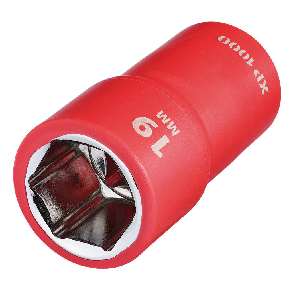 Draper XP1000® VDE Socket, 1/2" Sq. Dr., 19mm  17982