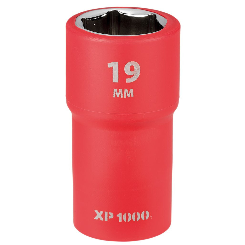 Draper XP1000® VDE Socket, 1/2" Sq. Dr., 19mm  17982