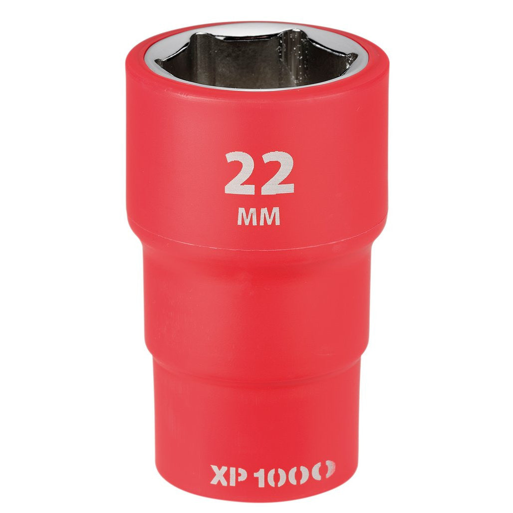 Draper XP1000® VDE Socket, 1/2" Sq. Dr., 22mm  18041