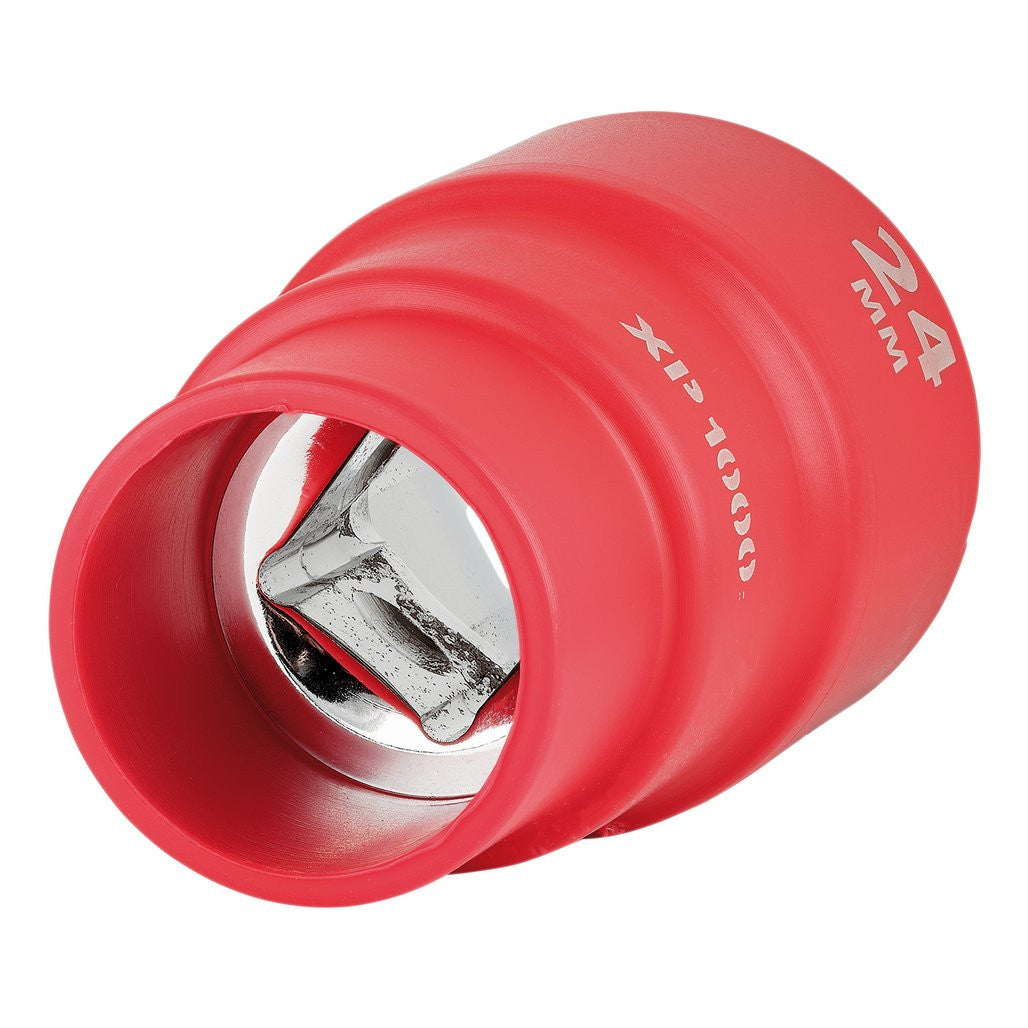 Draper XP1000® VDE Socket, 1/2" Sq. Dr., 24mm  18042