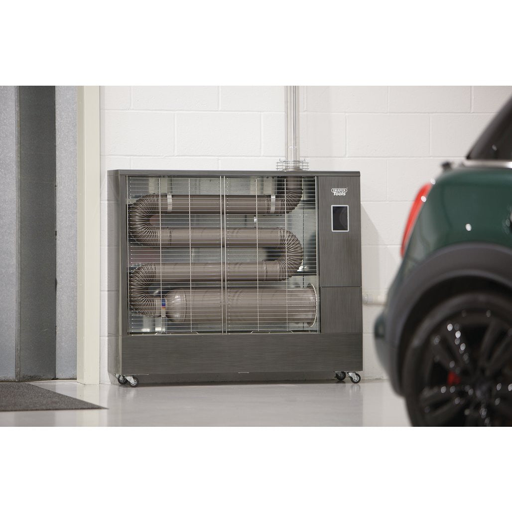Draper 230V Far Infrared Diesel Heater with Flue Kit, 67,500 BTU/19.8kW  18104