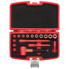 Draper XP1000® VDE Metric Socket Set, 1/4" Sq. Dr. (17 Piece)  18115