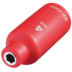 Draper XP1000® VDE Socket, 1/4" Sq. Dr., 4mm  18121