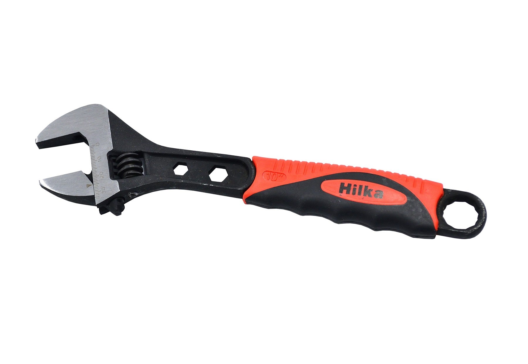Hilka 10" (250mm) Wide Jaw (35mm) Soft Grip Adjustable Wrench 18152510