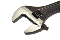 Hilka 8" (200mm) Soft Grip Wide Jaw (30mm) Adjustable Wrench 18152516