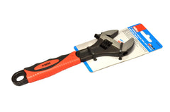 Hilka 8" (200mm) Soft Grip Wide Jaw (30mm) Adjustable Wrench 18152516