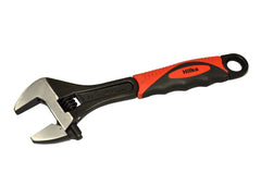 Hilka 10" (250mm) Soft Grip Wide Jaw (35mm) Adjustable Wrench 18152518