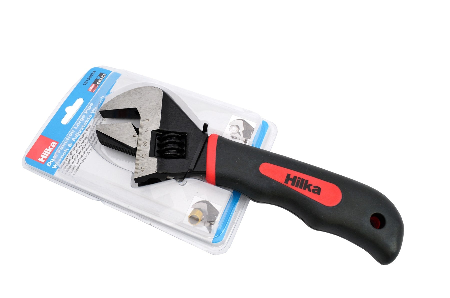 Hilka 10" (252mm) Extra Wide (52mm) Large Pipe & Adjustable Wrench 18158254