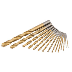 Draper HSS Titanium Nitride Coated Drill Bit Set (15 Piece)  18549