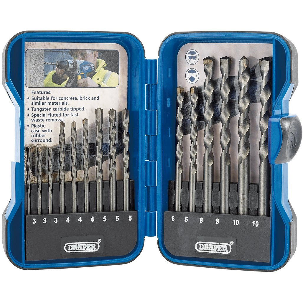 Draper TCT Masonry Drill Bit Set (15 Piece)  18550