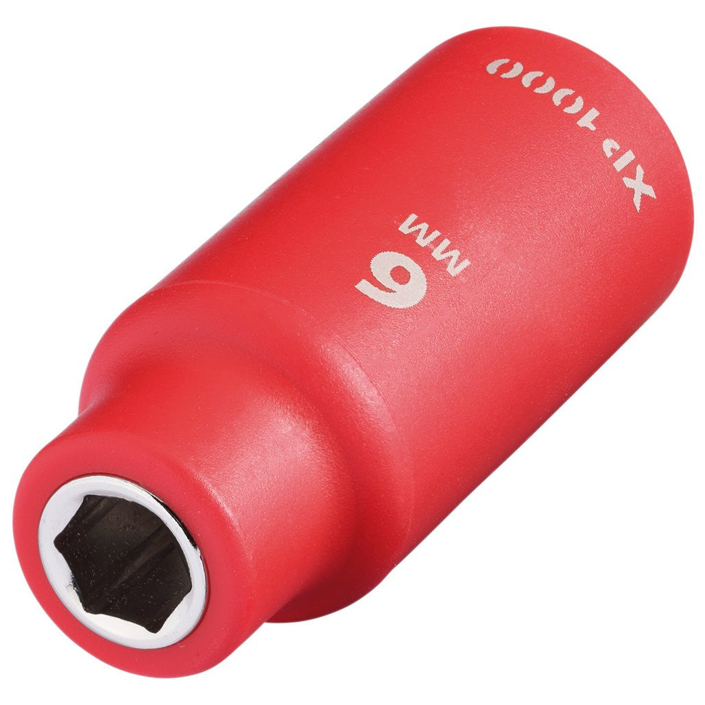 Draper XP1000® VDE Socket, 1/4" Sq. Dr., 6mm  18710