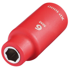 Draper XP1000® VDE Socket, 1/4" Sq. Dr., 6mm  18710