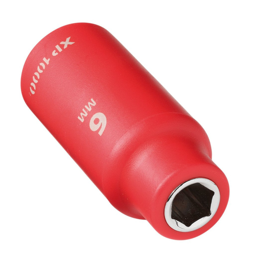 Draper XP1000® VDE Socket, 1/4" Sq. Dr., 6mm  18710