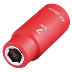Draper XP1000® VDE Socket, 1/4" Sq. Dr., 7mm  18744