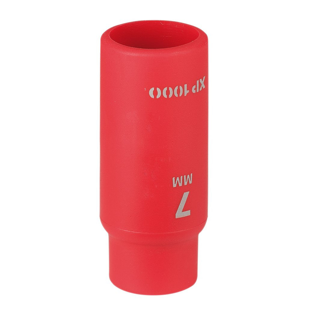 Draper XP1000® VDE Socket, 1/4" Sq. Dr., 7mm  18744
