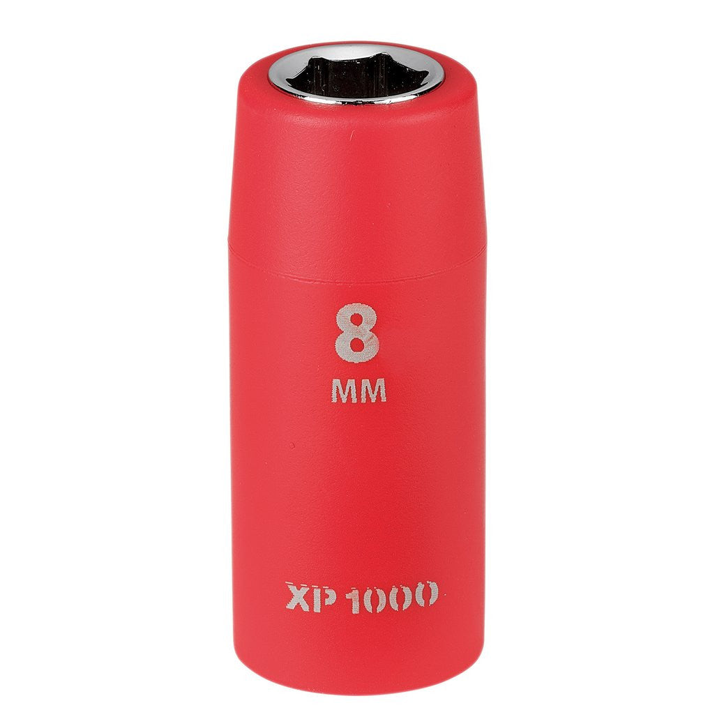 Draper XP1000® VDE Socket, 1/4" Sq. Dr., 8mm  18752