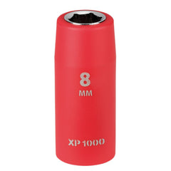 Draper XP1000® VDE Socket, 1/4" Sq. Dr., 8mm  18752